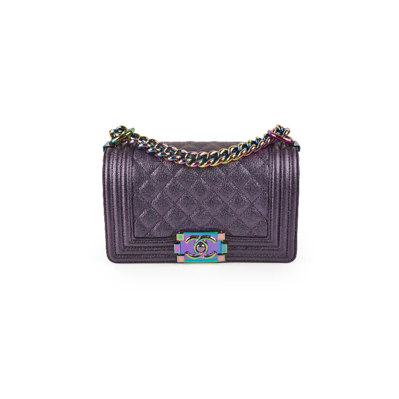 Chanel Small Boy Mermaid Purple Iridescent - Series 21