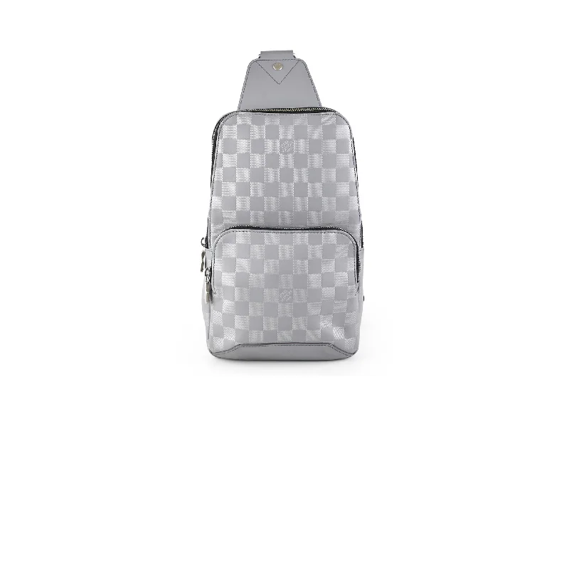 Louis Vuitton Grey Sling Bag Damier Ebene