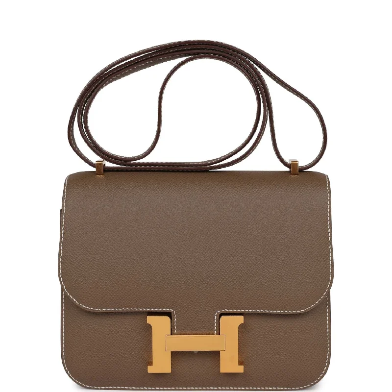 Hermes Constance 18 Etoupe Epsom Gold Hardware