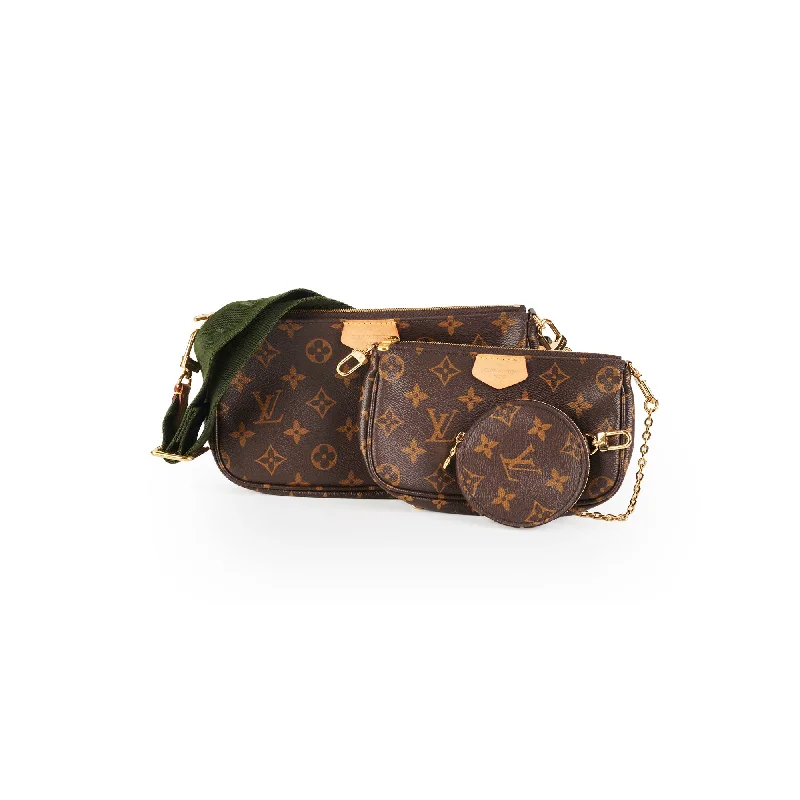 Louis Vuitton Khaki Multi Pochette Accessories Monogram