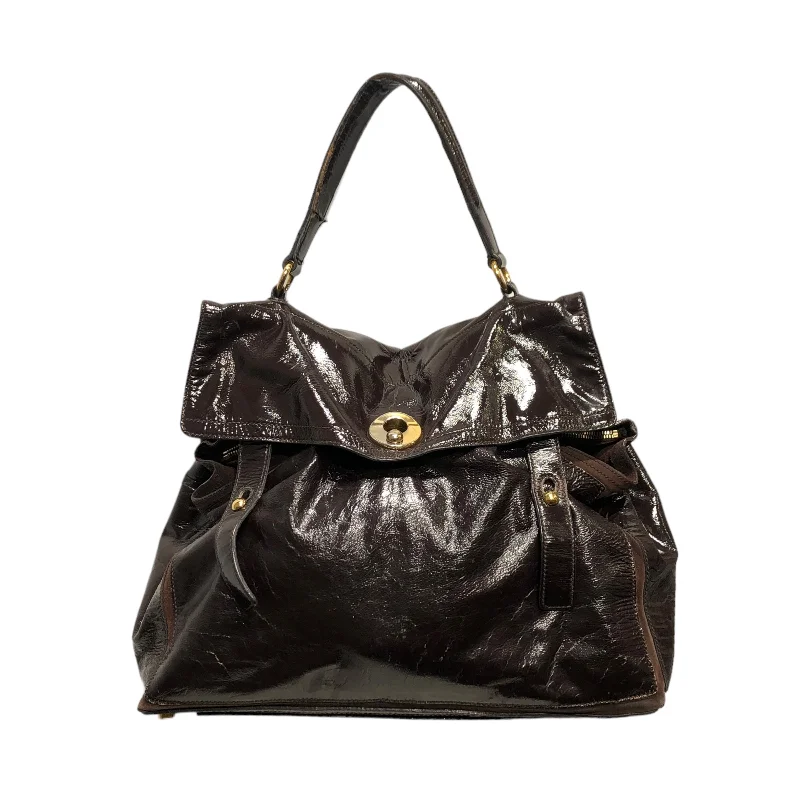 YVES SAINT LAURENT/Hand Bag/Leather/BRW/