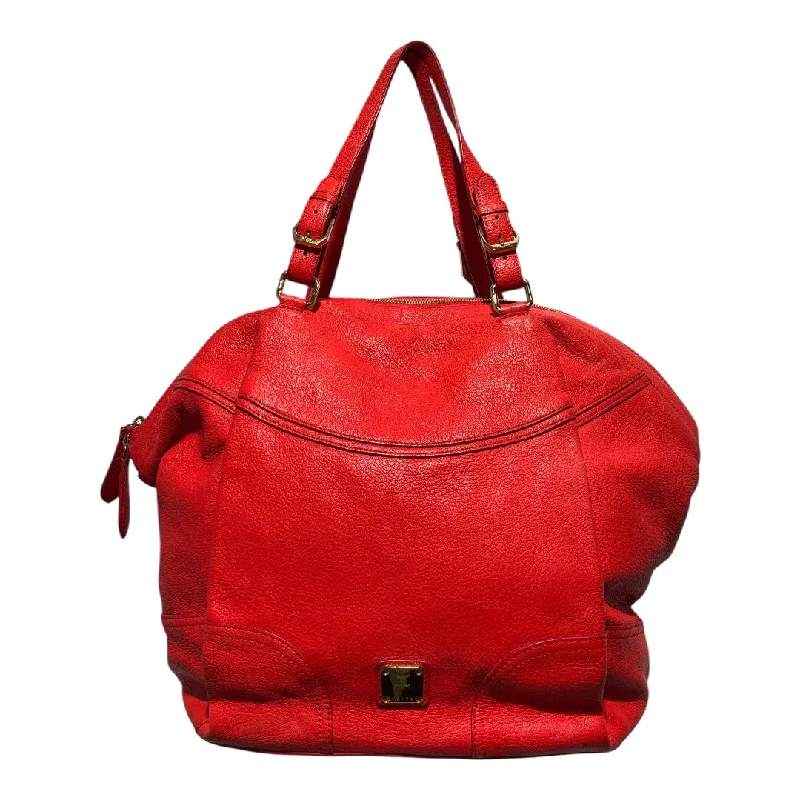 MCM/Hand Bag/Leather/RED/