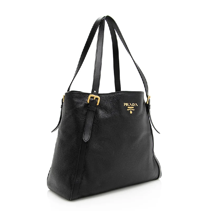 Prada Vitello Daino North South Tote 19897