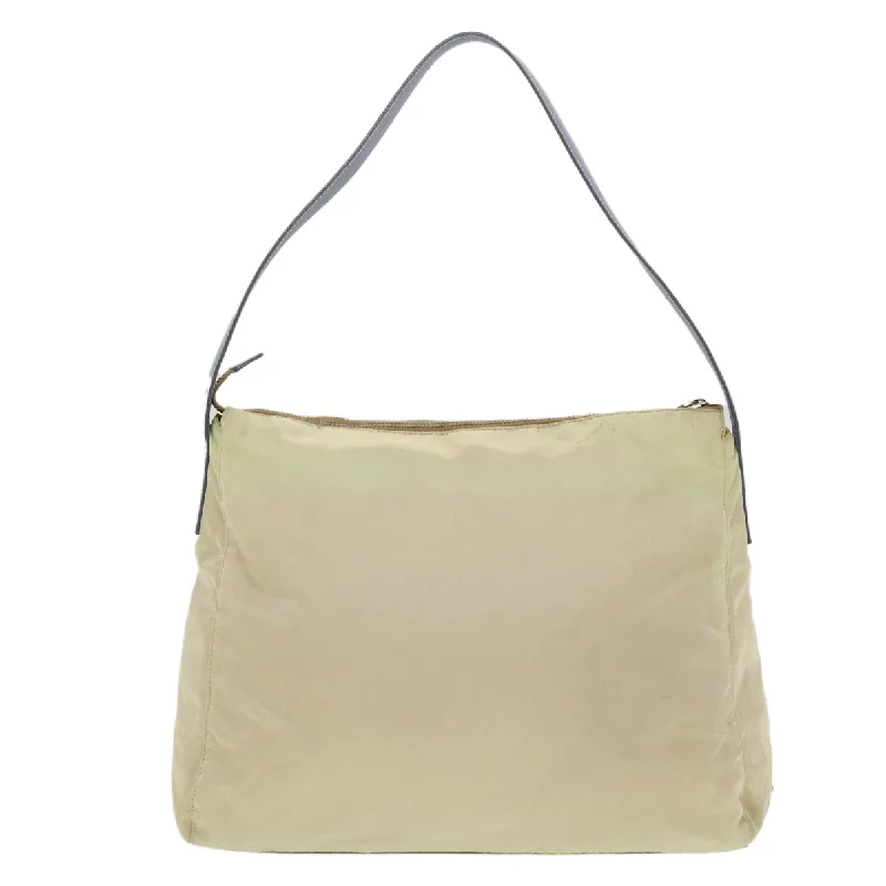 Prada Shoulder Bag Nylon Beige  43226