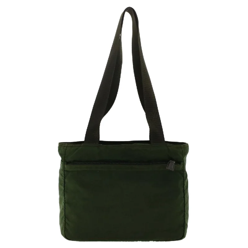 Prada Shoulder Bag Nylon Green  cl666