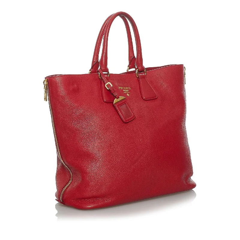 Prada Vitello Daino Leather Tote Bag 33945