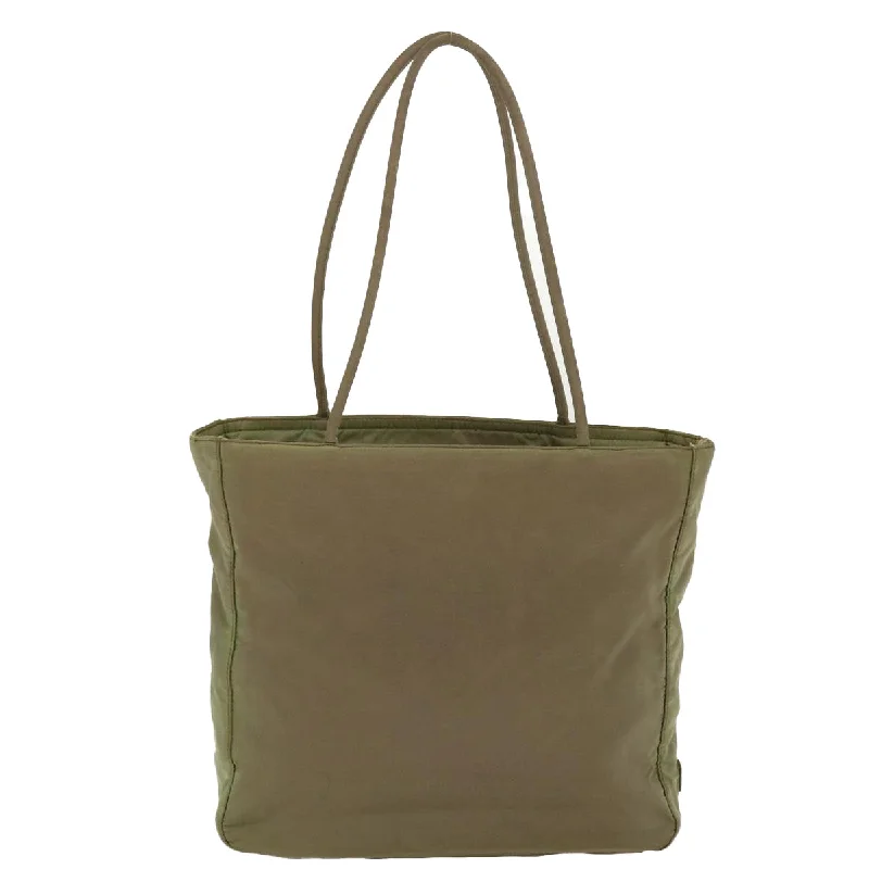 Prada Shoulder Bag Nylon Khaki  39611