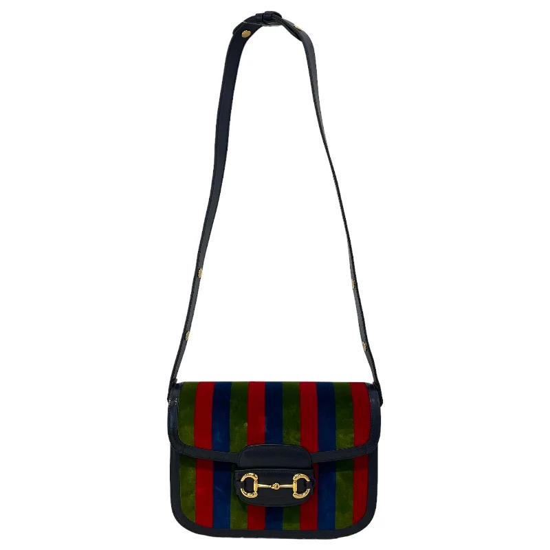 GUCCI/Cross Body Bag/OS/Stripe/Velour/MLT/1955 Horebit Marmont